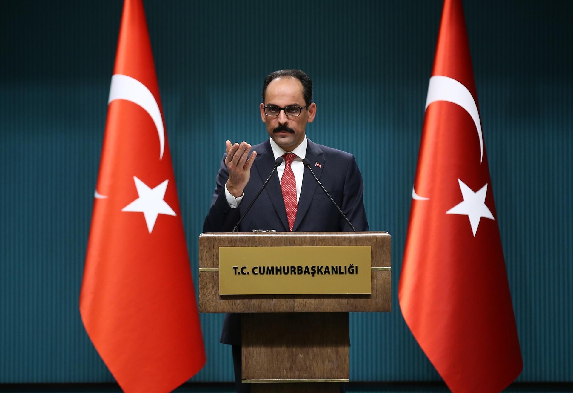 İbrahim Kalın: ‘Ankara has been deeply disappointed by Washington’s actions’