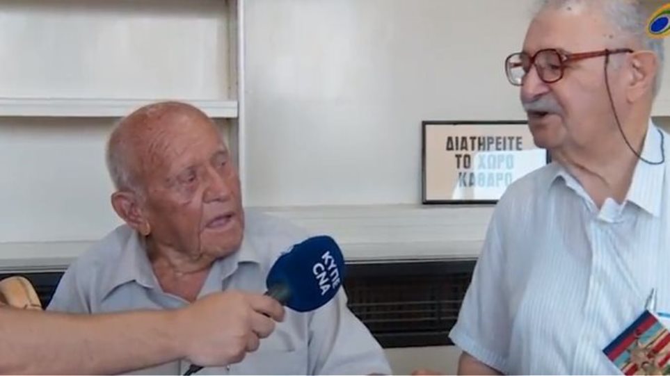 A Greek Cypriot and a Turkish Cypriot, WW II veterans, meet for the first time since they fought together