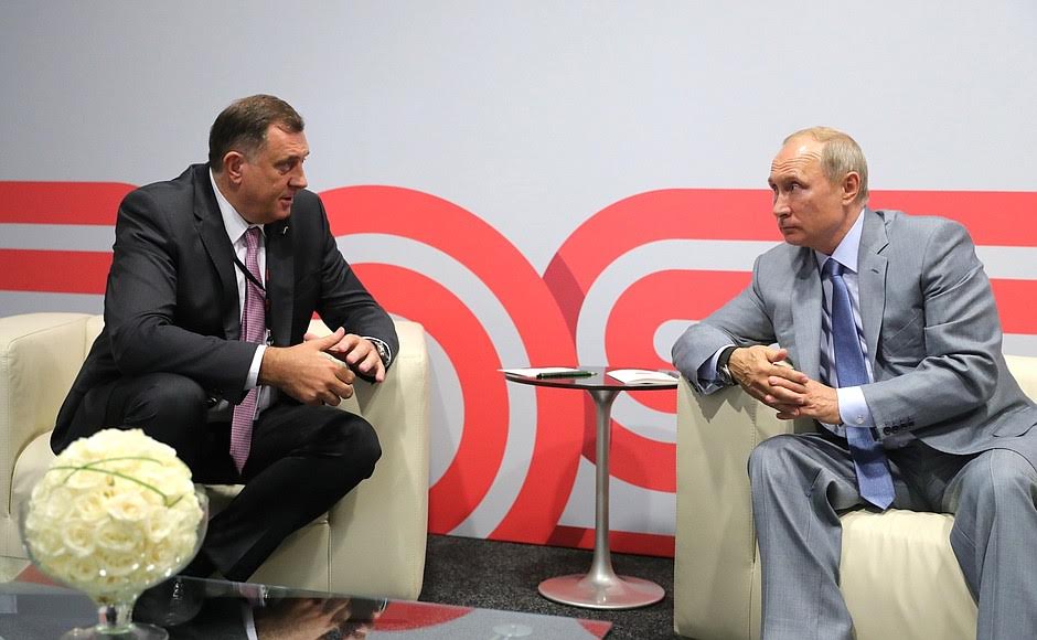 BiH-Russia: Dodik meets Putin in Sochi a week before the general polls in BiH
