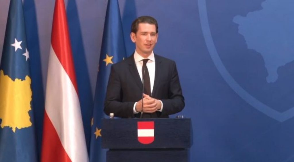 Kurz: Austria will support any agreement reached between Kosovo and Serbia