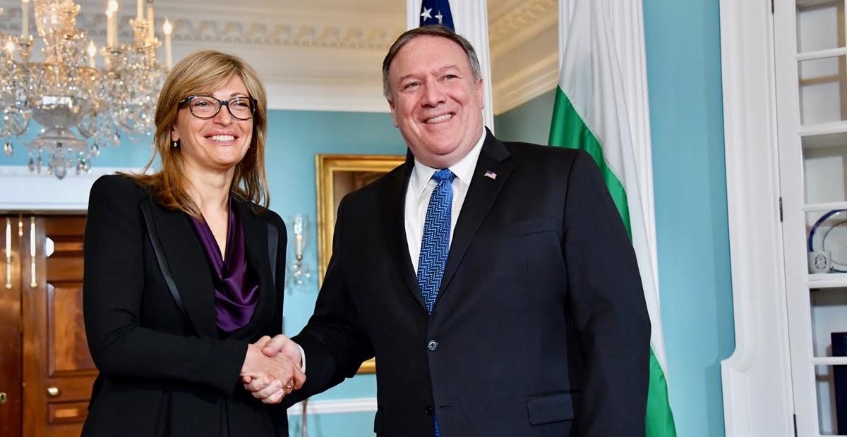 Pompeo tells Zaharieva US requirement for visas for Bulgarians remains in place