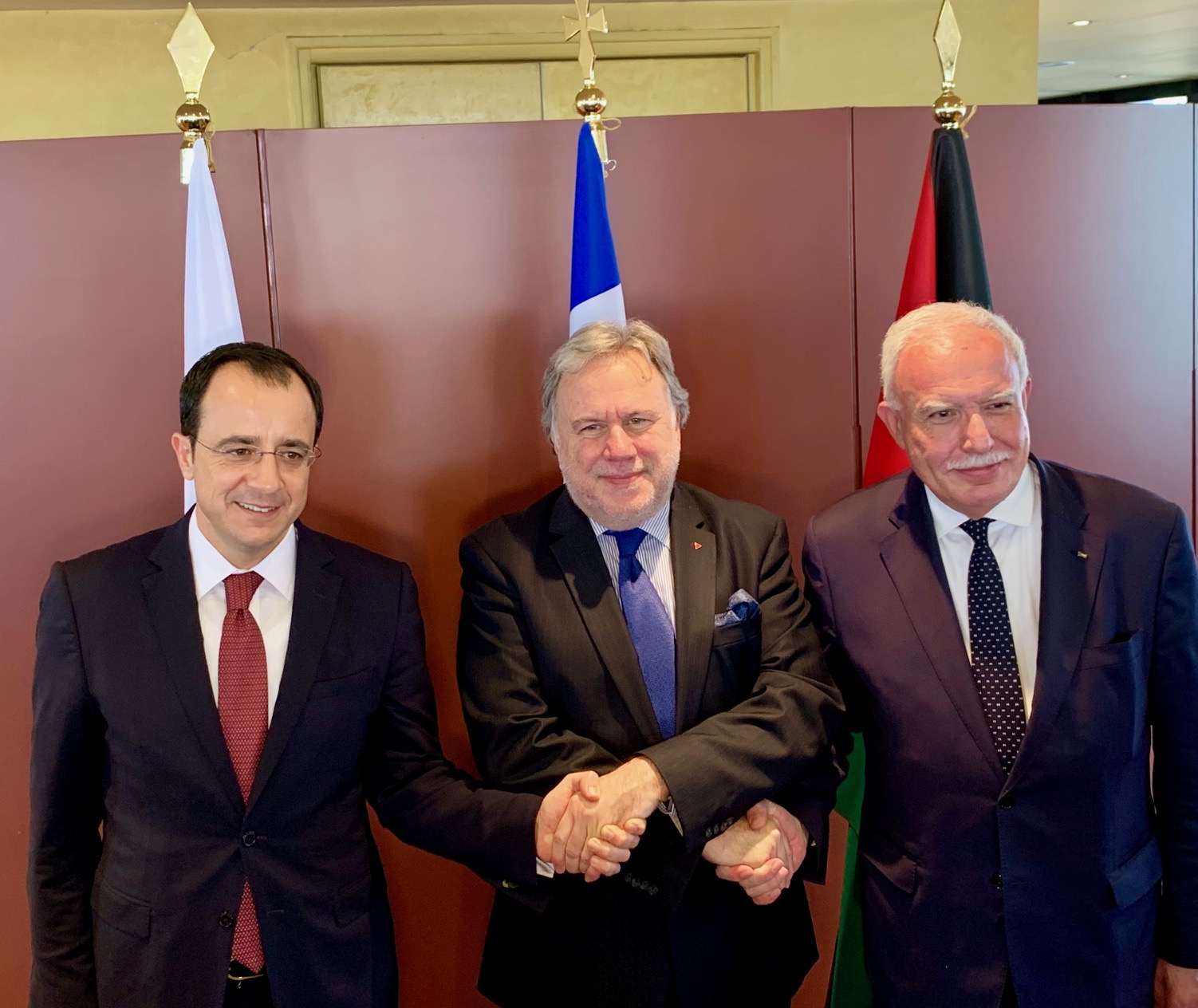 Joint communiqué issued after the Trilateral Greece Cyprus Palestine
