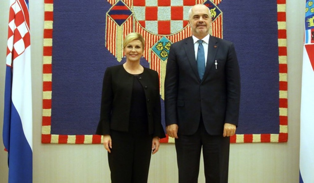 Albanian PM Rama visits Croatia