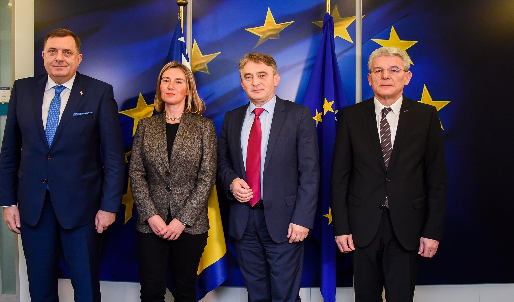 BiH Presidency members met with Federica Mogherini in Brussels