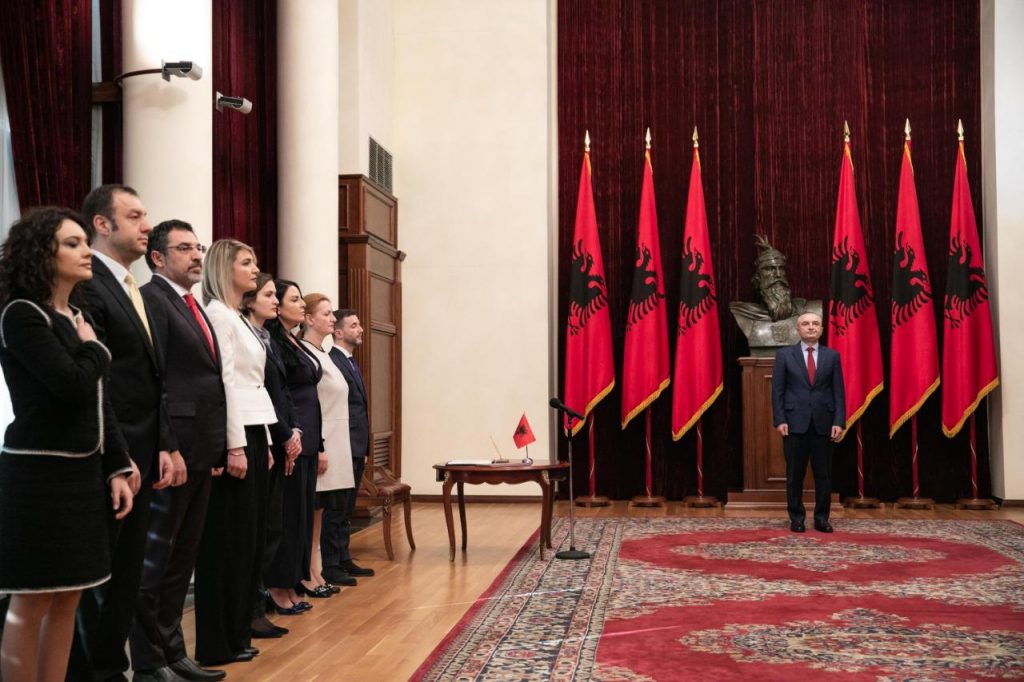 Albania New Cabinet Members Sworn In Rama S Nomination Still Pending