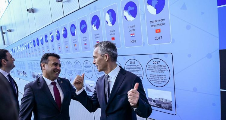 Zaev meets top EU and NATO officials in Brussels
