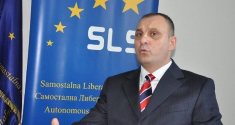 A physical incident provokes a row between Serb politicians in Kosovo