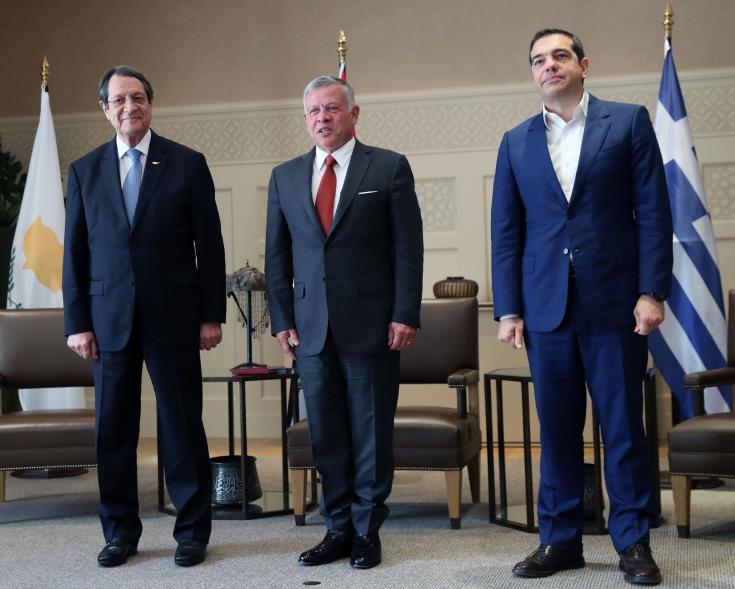 Stability in the region the focus of the Greece-Cyprus-Jordan Trilateral Summit
