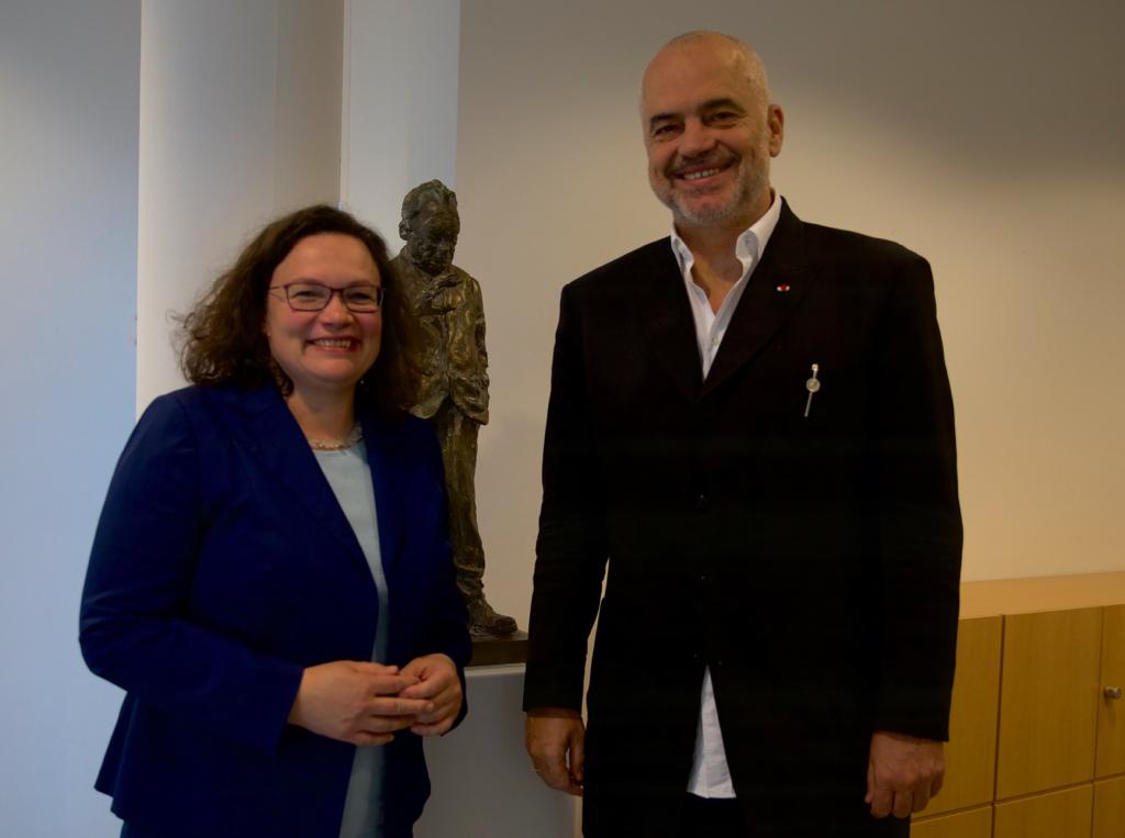 PM Rama meets German social democrat leader