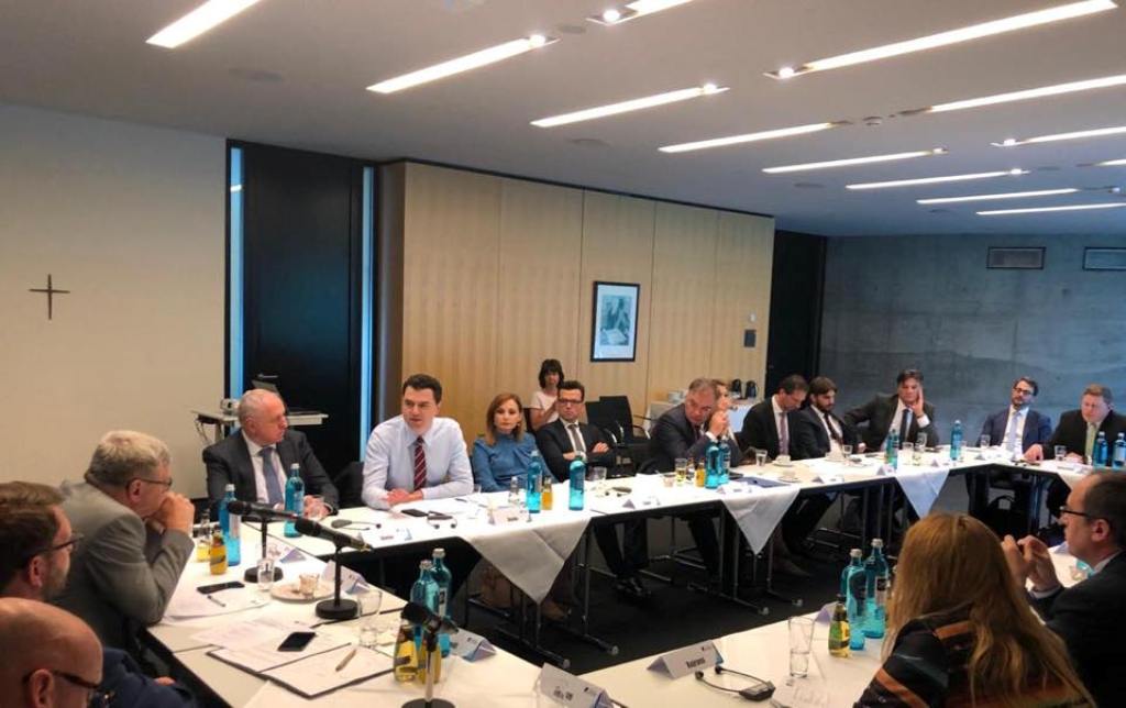 Albanian opposition leader holds meetings in Germany