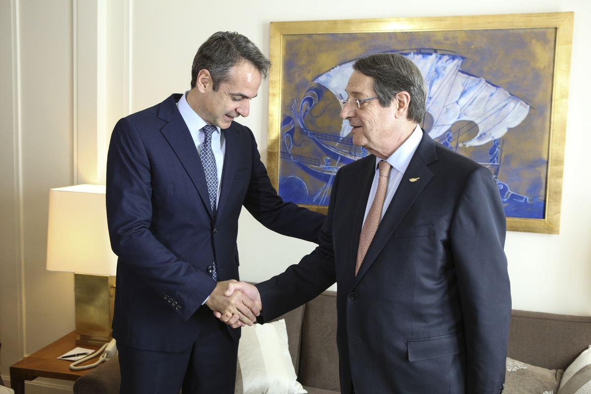 The Prime Minister of Greece welcomed the President of the Republic of Cyprus