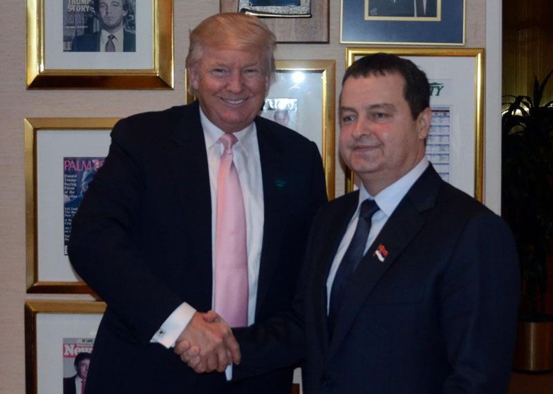 Trump has Dacic's support for 2020 elections