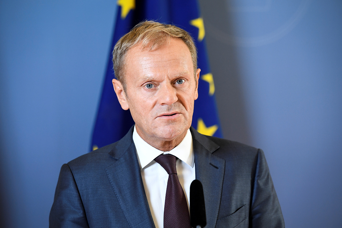 Donald Tusk on an official visit to Skopje on Tuesday