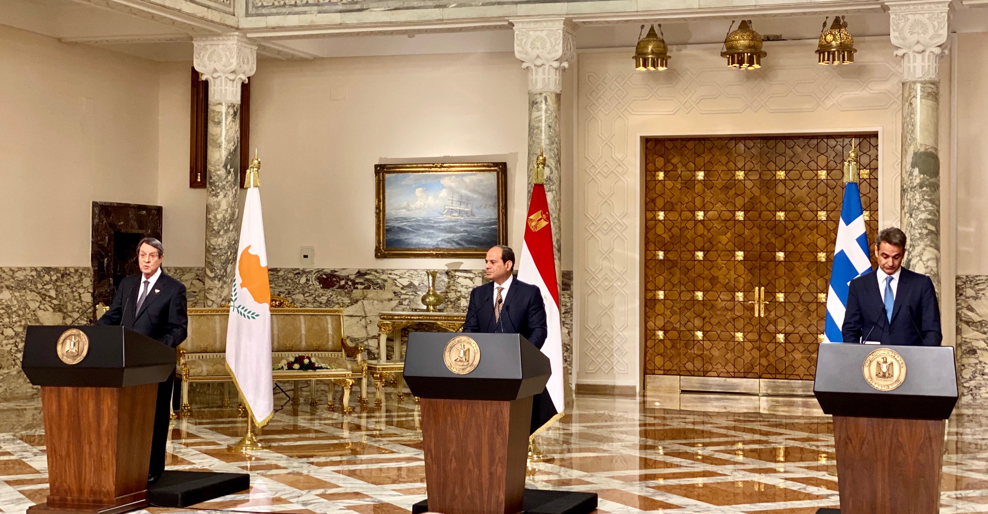 Cyprus-Greece-Egypt Tripartite Summit was held today in Cairo