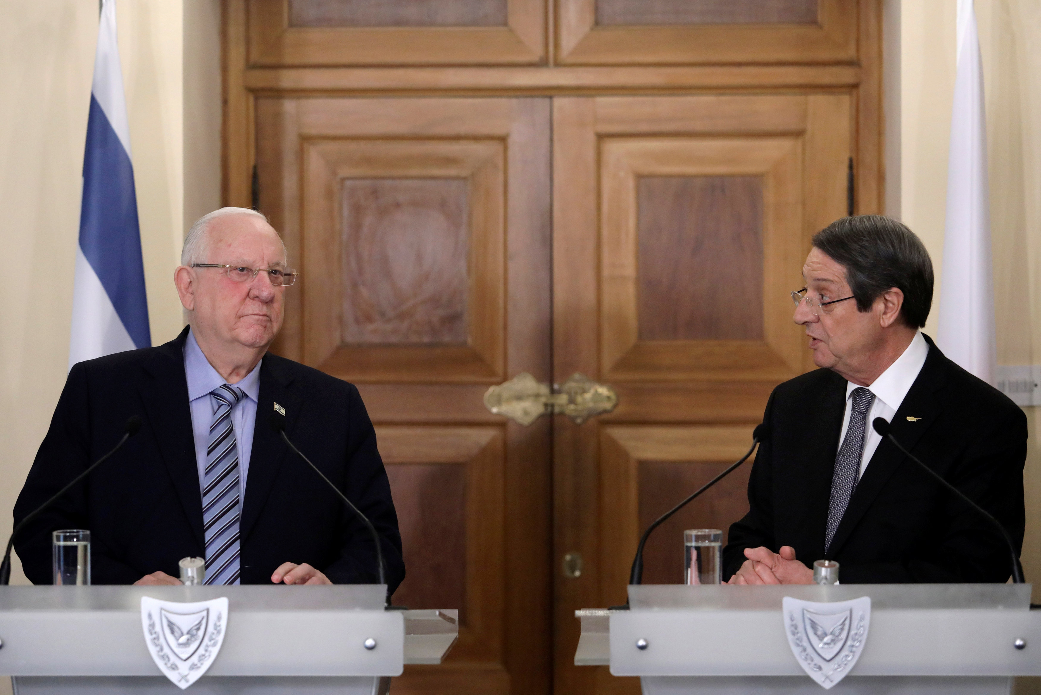 Anastasiades met with the President of Israel