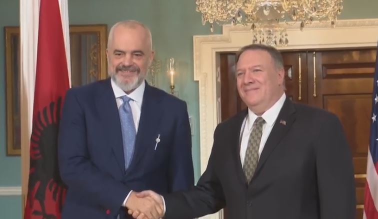 Edi Rama heads to the US, meets with Pompeo