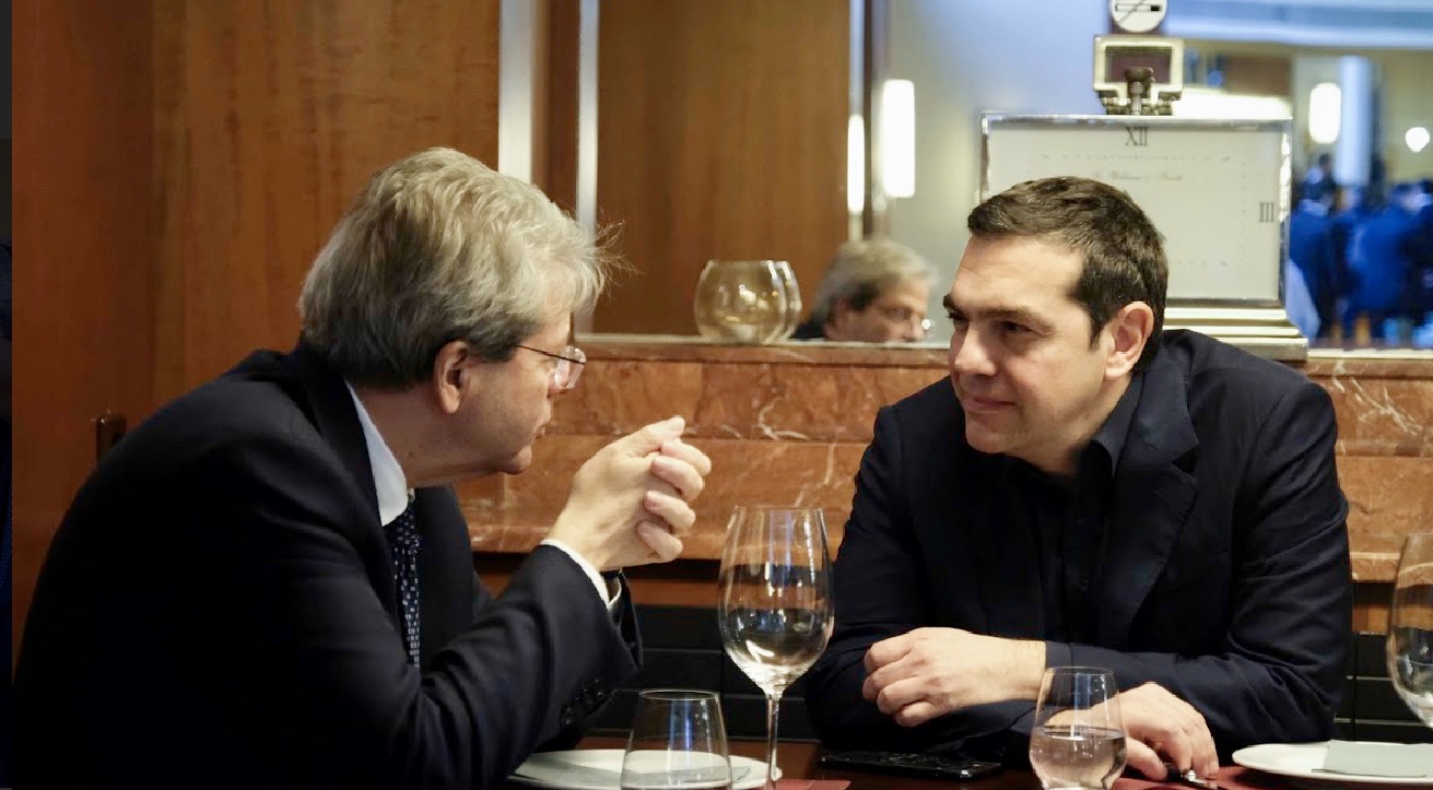 Greece: Tsipras meets with Paolo Gentiloni