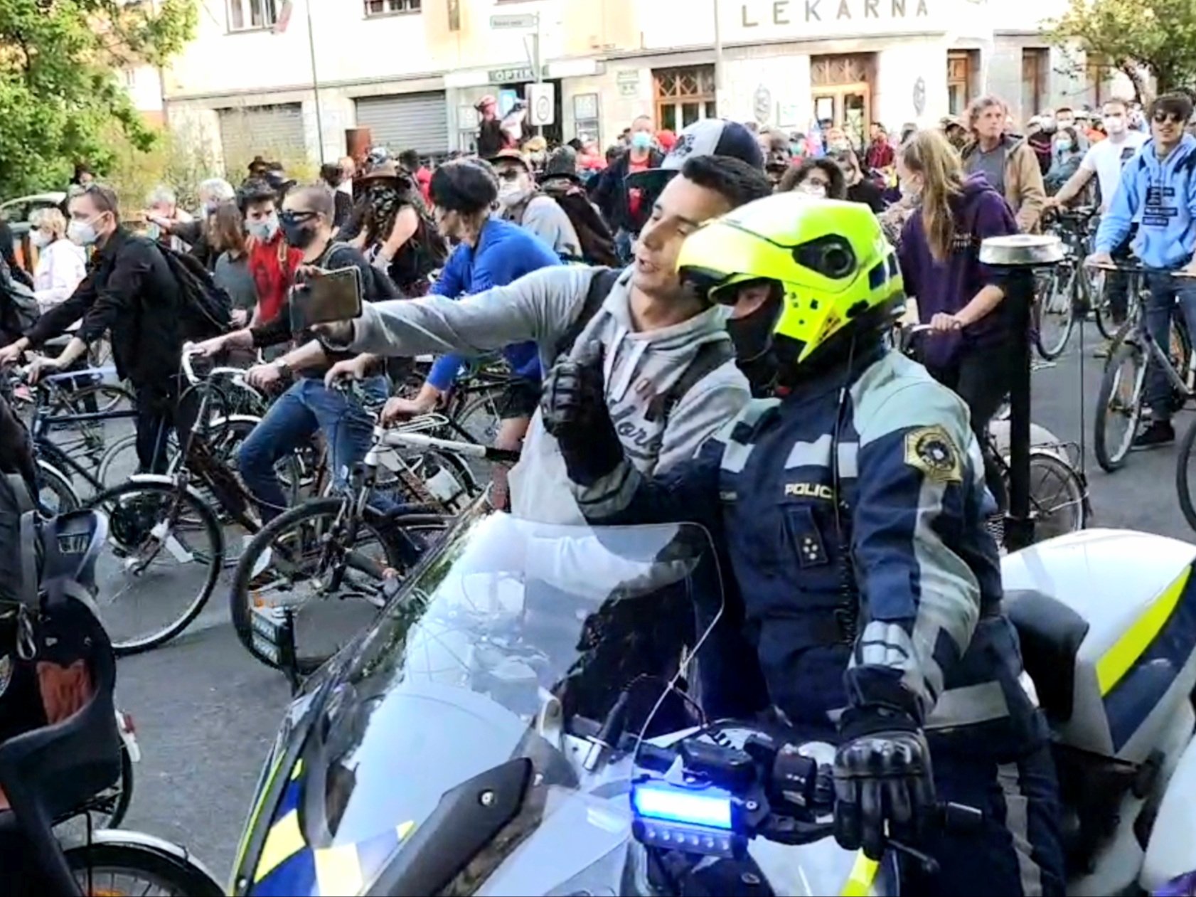 Slovenia: The public divided by photo taken during the protests