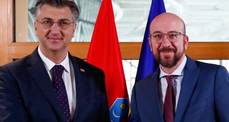 Croatia: Michel thanks Plenković on dedicated work during Croatian Presidency