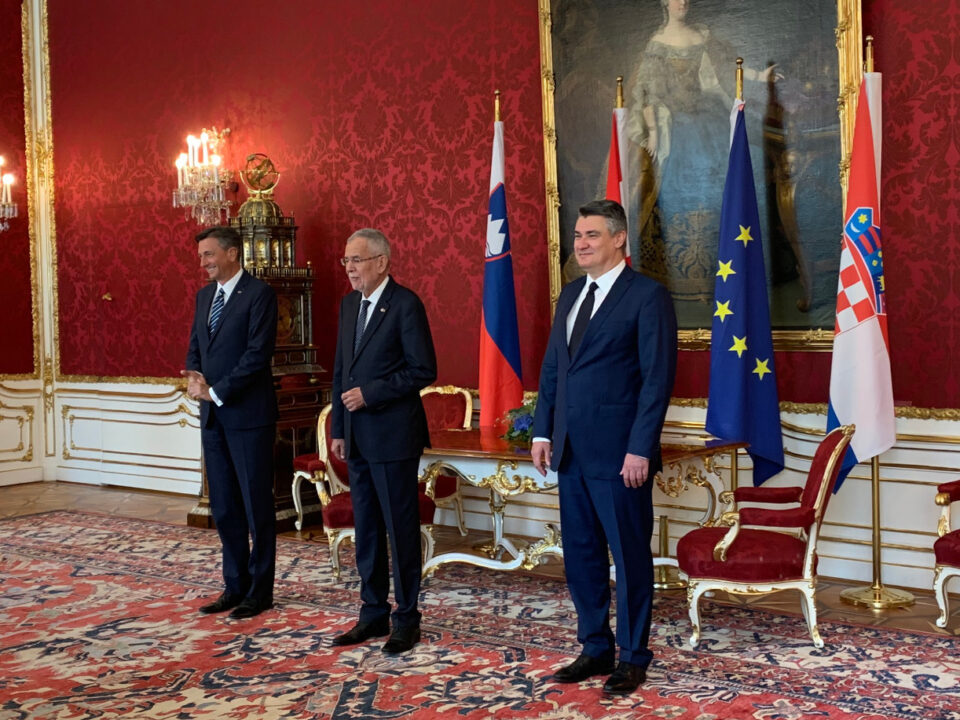 Croatia President Milanovic Participates In Trilateral Meeting In Vienna