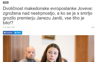 Slovenia: Ruling party-friendly media lash against MEP Joveva