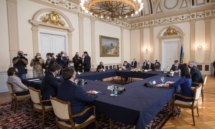 BiH: Palmer meets with BiH Presidency members