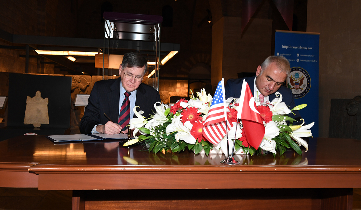 Turkey signs Memorandum of Cooperation with the US for the protection of Turkish cultural property