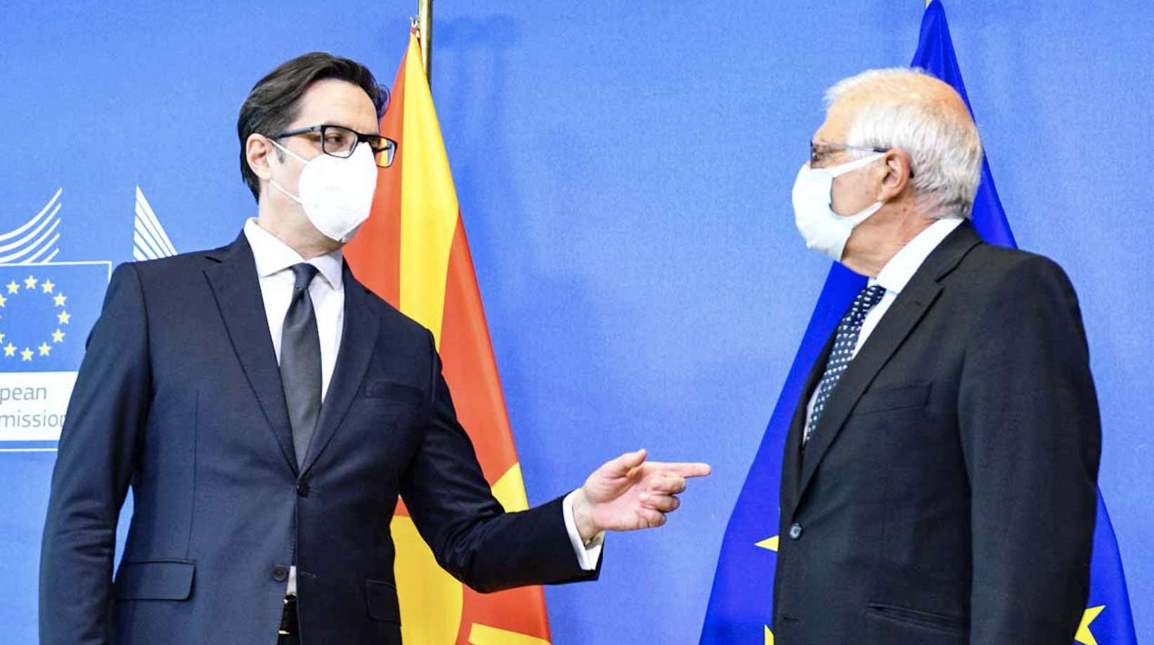 North Macedonia: Pendarovski meets with Borrell, Sassoli, Varhelyi and Lajcak