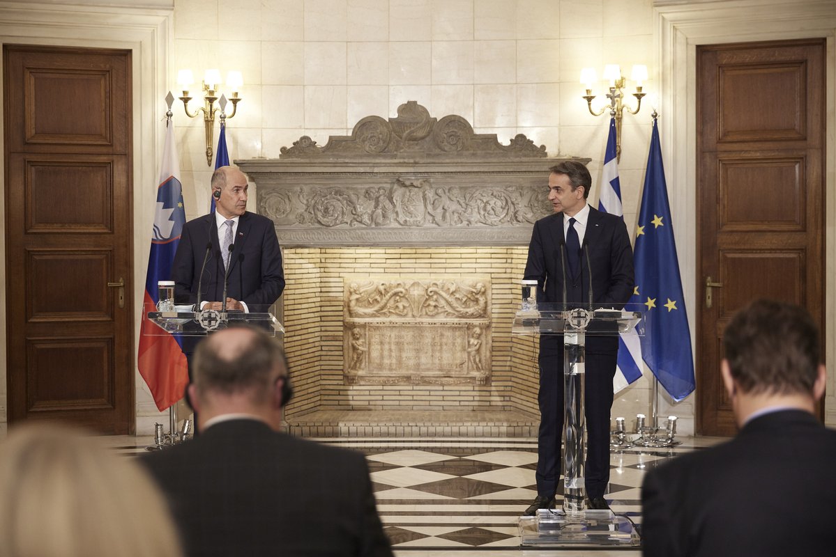 Greece: Mitsotakis meets Jansa