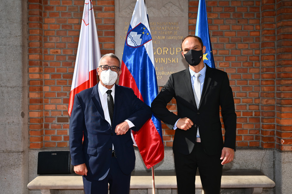 Slovenia: Logar thanked Bartolo for support for the MED7 membership