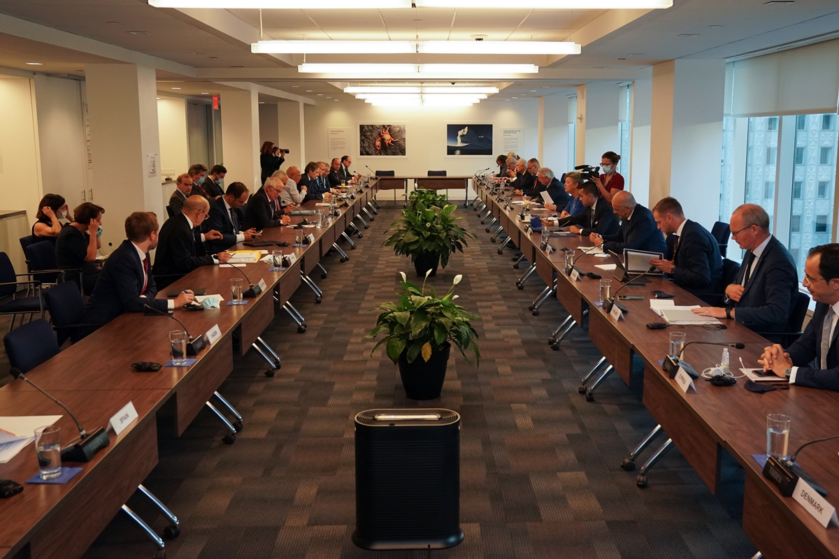 Slovenian FM Logar at the informal meeting of EU foreign ministers in New York