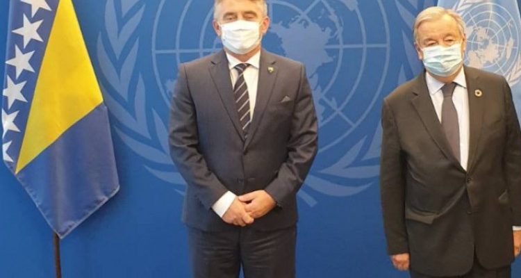 BiH: Presidency Chairman Komšić met UN Secretary-General Guterres