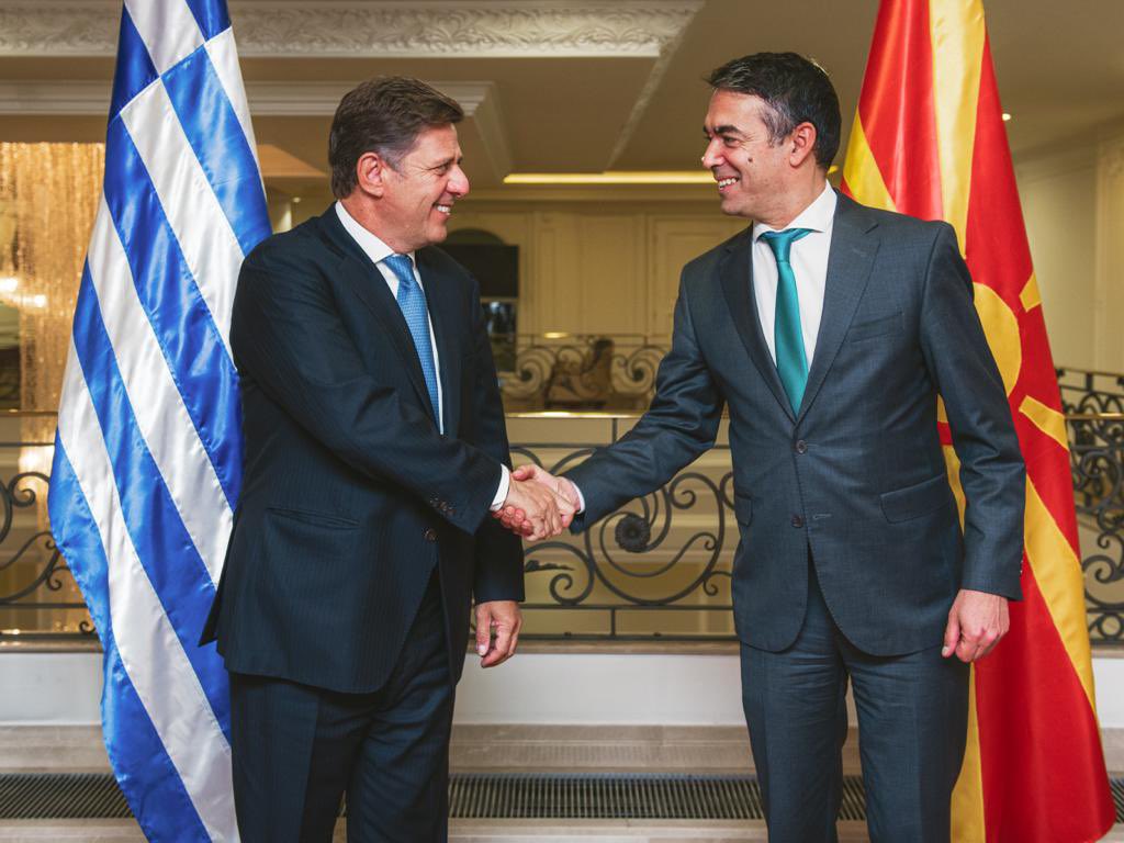Varvitsiotis met with Dimitrov and Osmani in North Macedonia