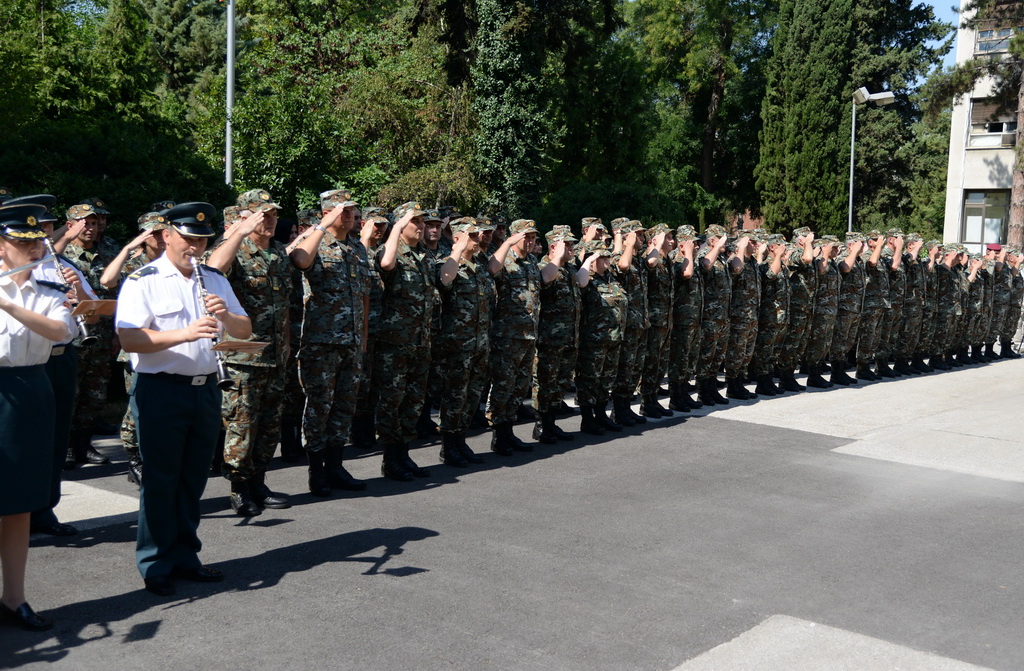 How much are Albanians represented in FYROM’s defence system?