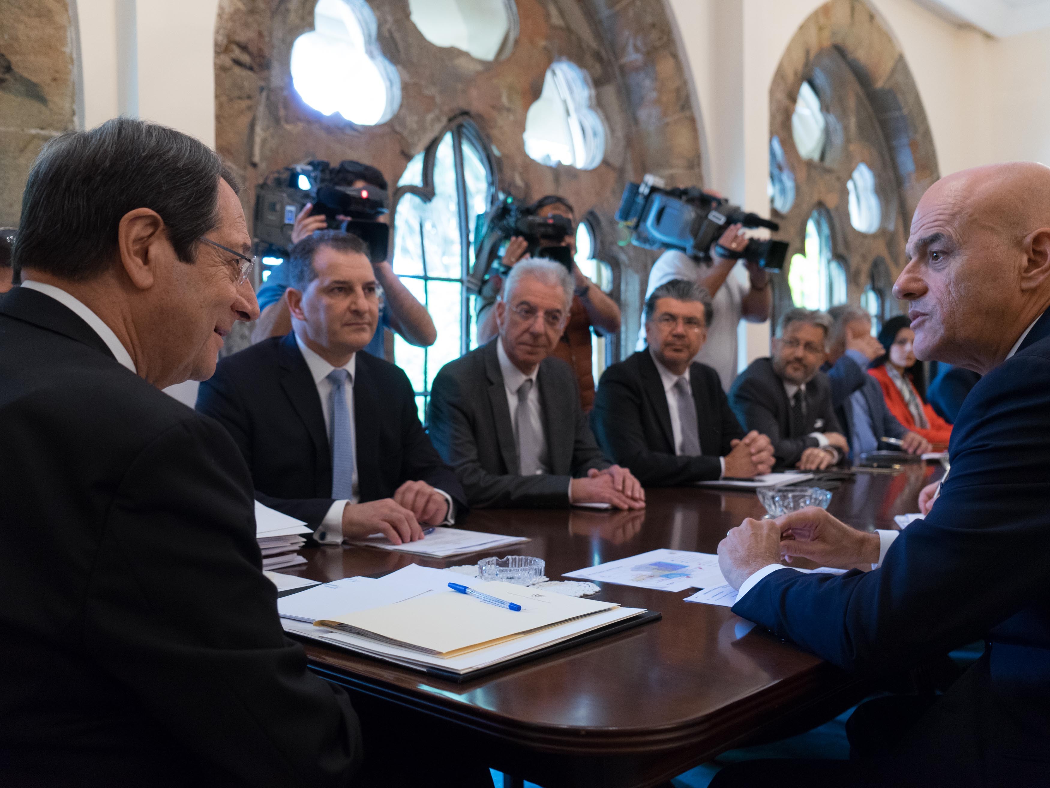 Ο Πρόεδρος της Δημοκρατίας συναντήθηκε με τον Εκτελεστικό Διευθυντή της ΕΝΙ