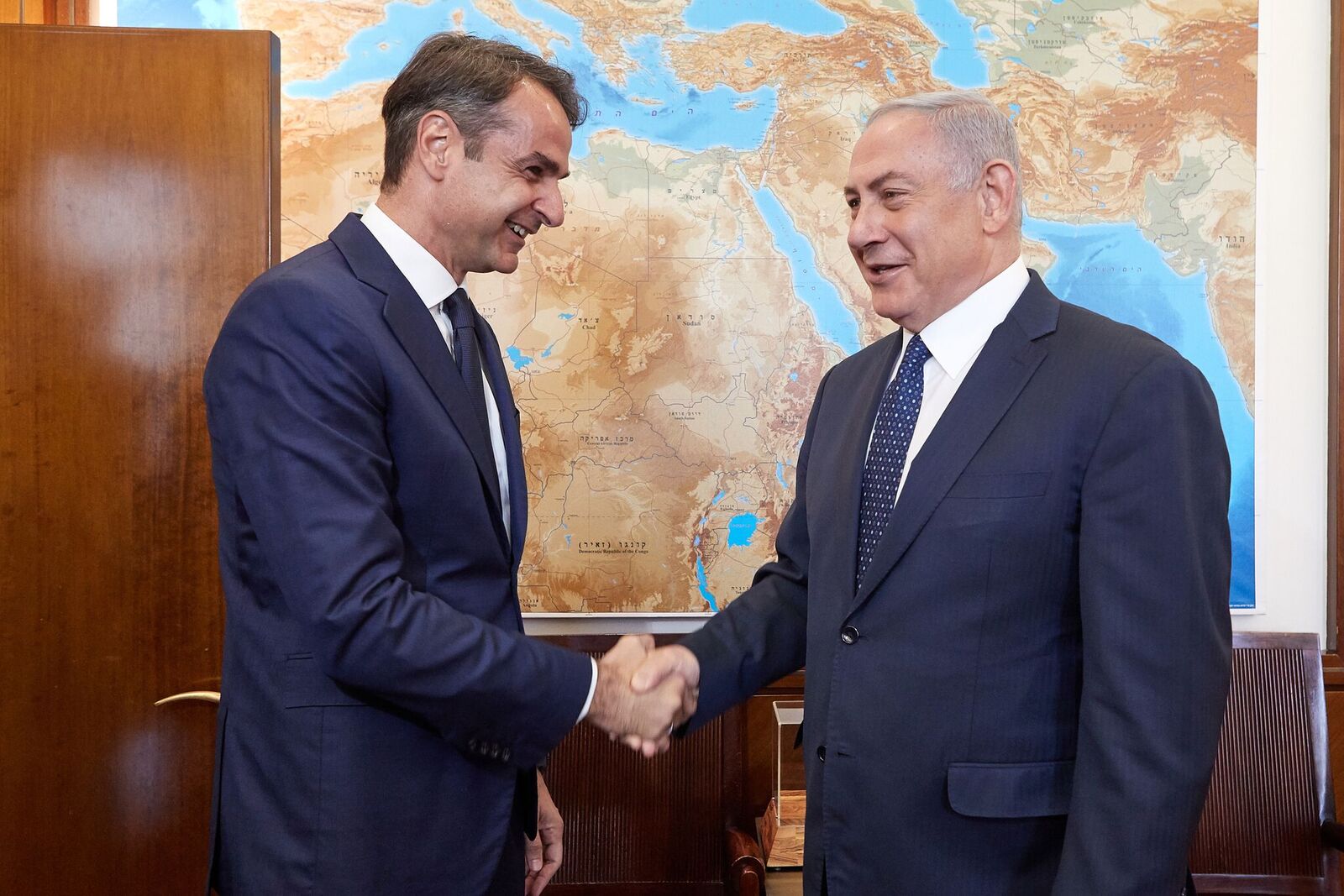 Με τον Netanyahu συναντήθηκε ο Μητσοτάκης στην Ιερουσαλήμ.