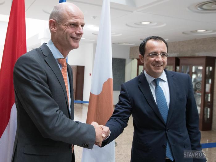 Υδρογονάνθρακες, μεταναστευτικό και Brexit στο επίκεντρο της συνάντησης του Ν. Χριστοδουλίδη με τον Υπουργό Εξωτερικών της Ολλανδίας