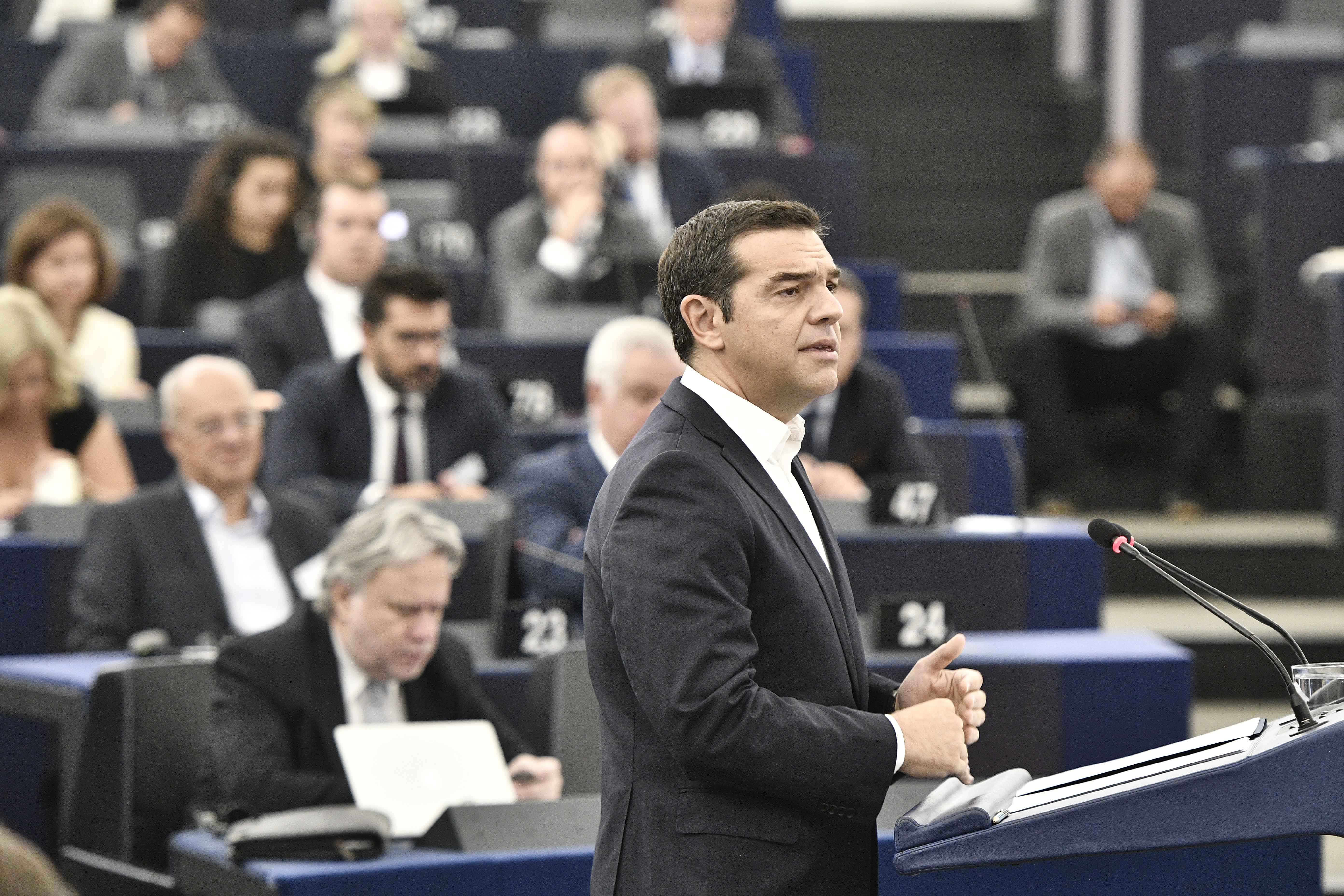 Σειρά επαφών του Αλέξη Τσίπρα στο Στρασβούργο.