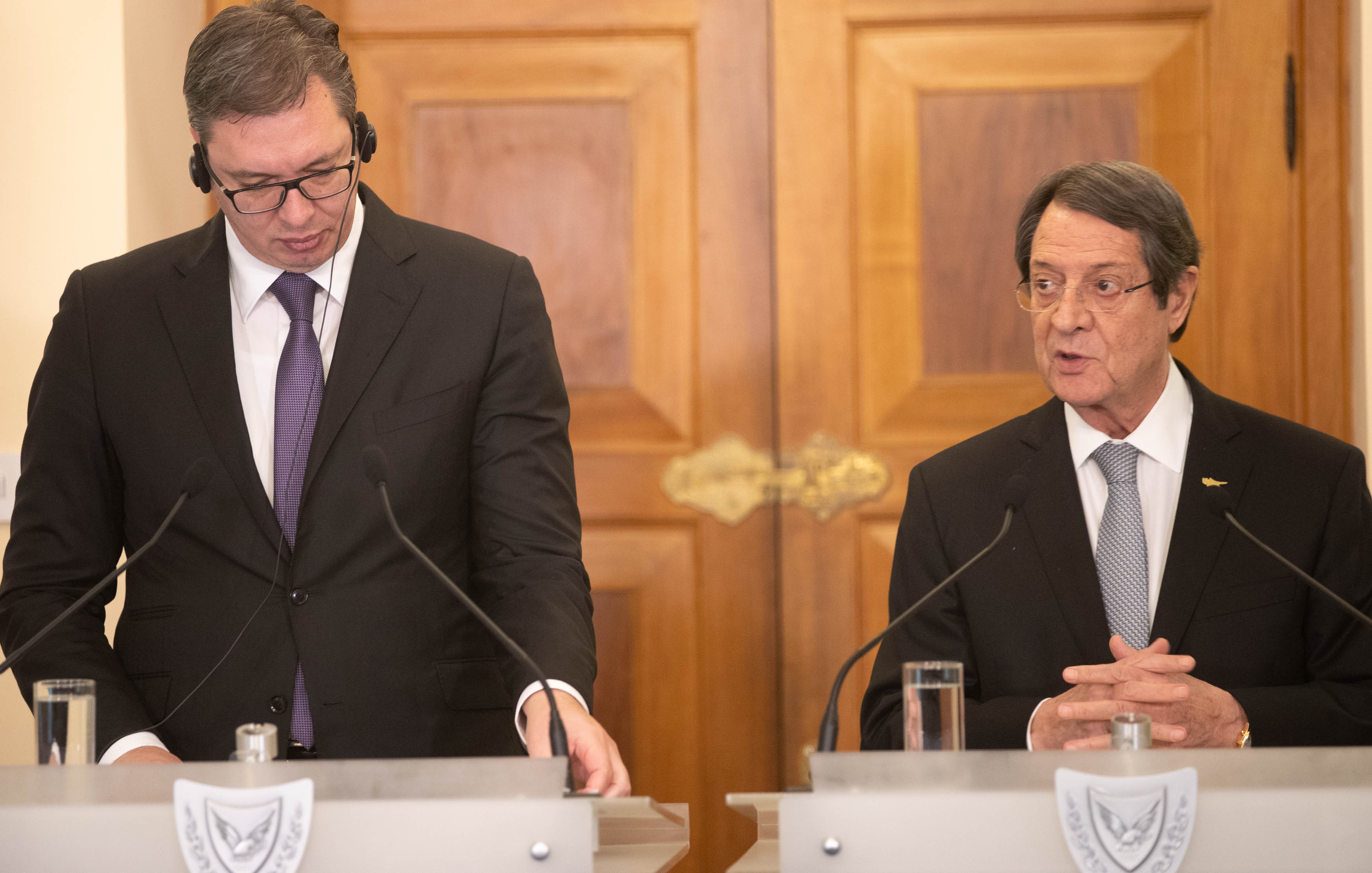 Ενίσχυση της συνεργασίας Κύπρου Σερβίας αποφάσισαν Αναστασιάδης Vucic