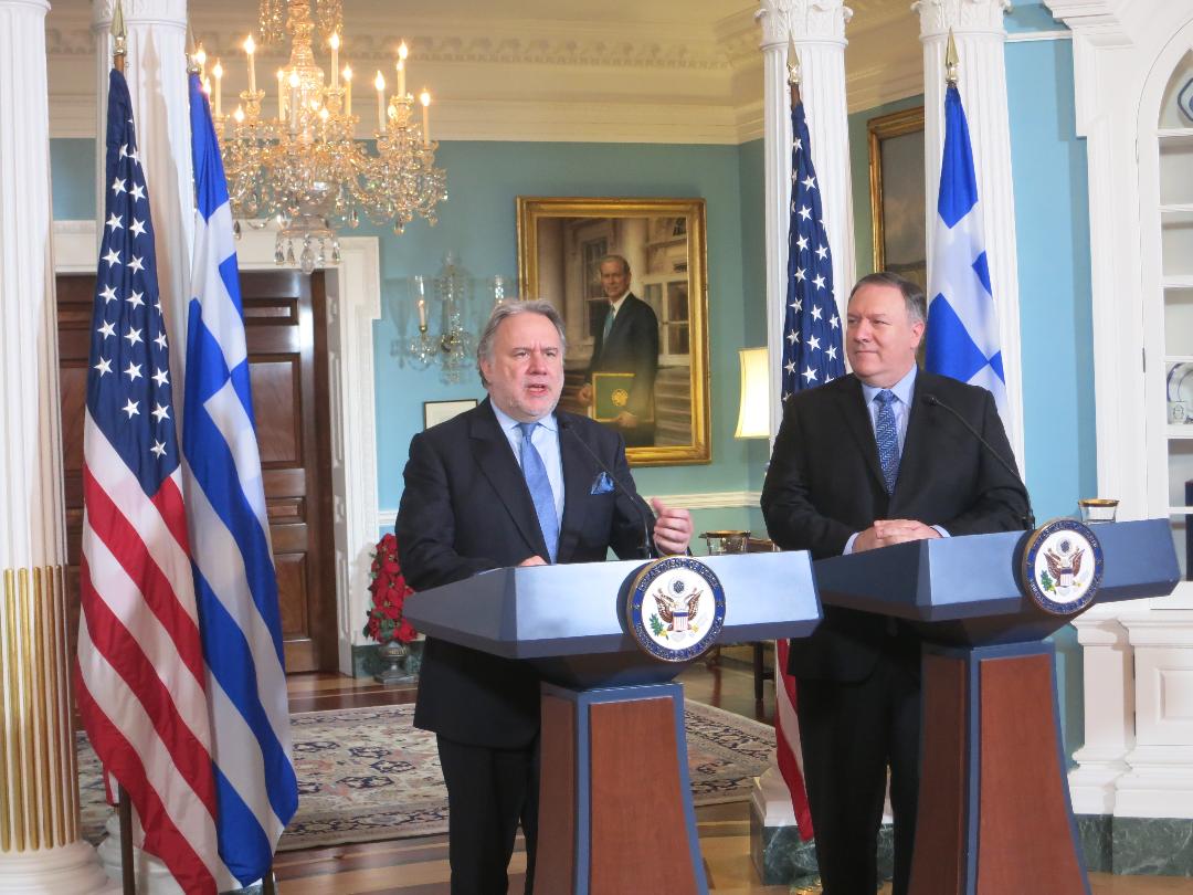 Ο Pompeo υπογράμμισε τη σημασία της Ελλάδας ως πυλώνα σταθερότητας στην Ανατολική Μεσόγειο και τα Βαλκάνια
