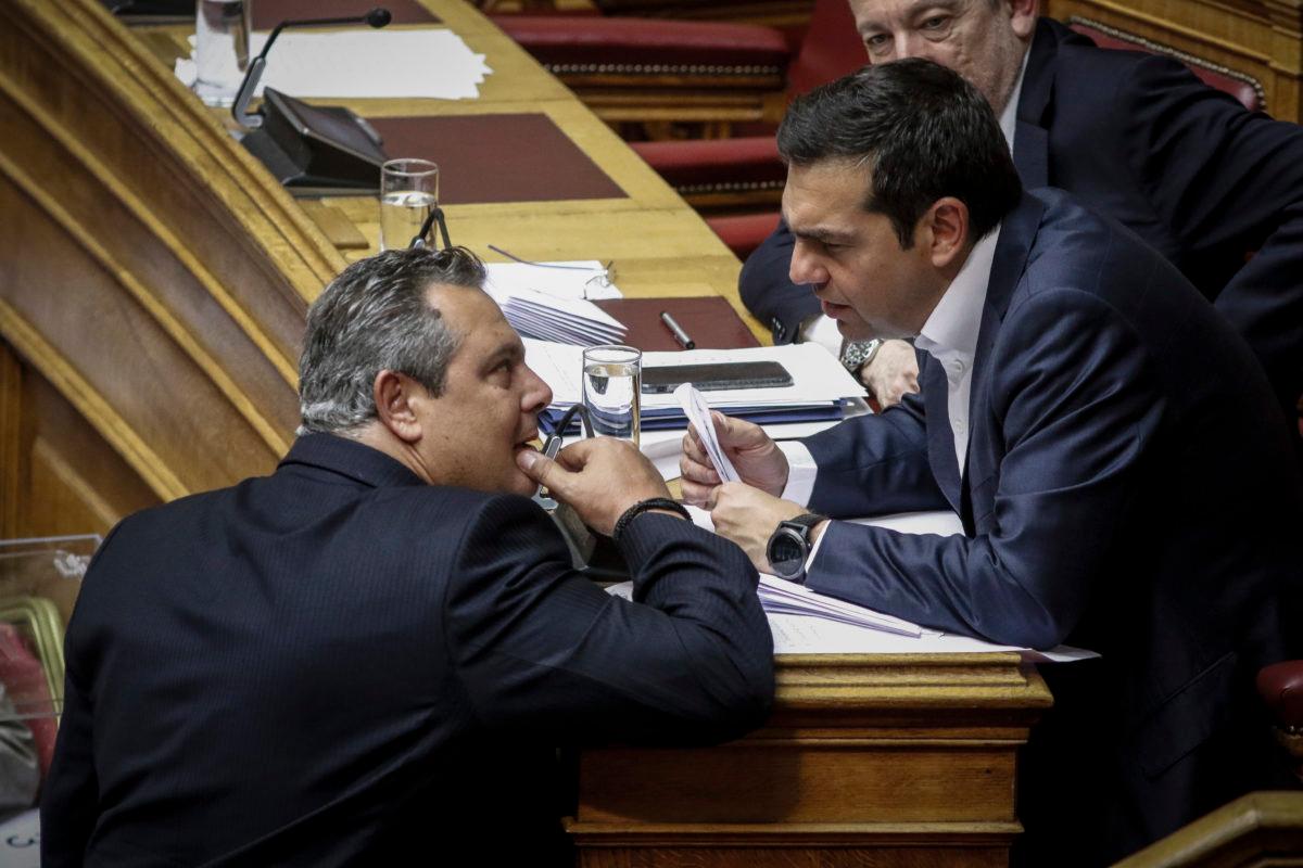 Ψήφο εμπιστοσύνης θα ζητήσει ο Τσίπρας εάν αποχωρήσει ο Καμμένος