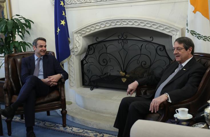Τηλεφωνική επικοινωνία Μητσοτάκη Αναστασιάδη