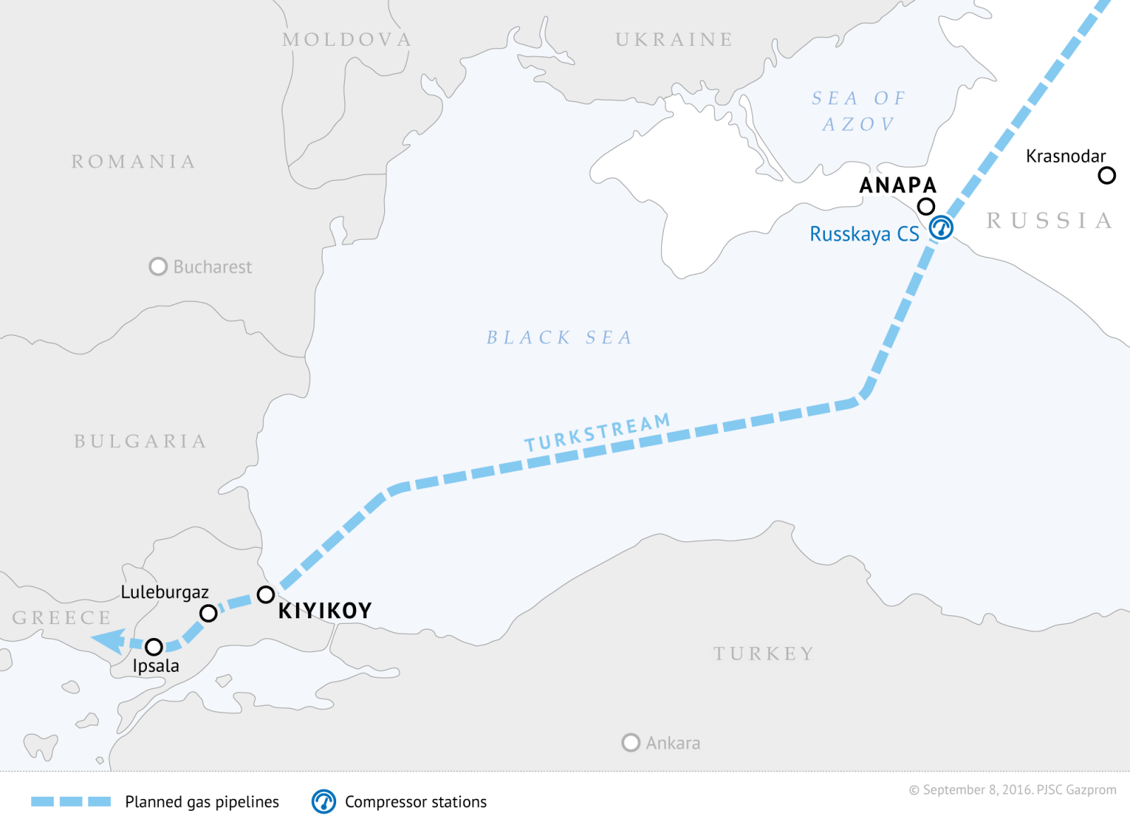 Έτοιμος ο Turkish Stream στην Μαύρη Θάλασσα