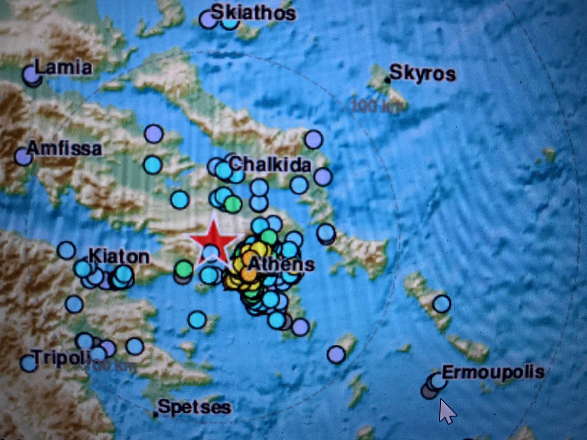 Ισχυρή σεισμική δόνηση 5,1 στην Αθήνα
