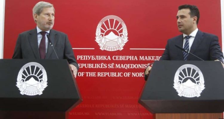 Βόρεια Μακεδονία: Ο νόμος για το Γραφείο της Εισαγγελίας προϋπόθεση για την έναρξη των ενταξιακών συνομιλιών, λέει ο Hahn
