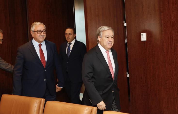 Απόψεις για τις προοπτικές ανανεωμένων συνομιλιών στο Κυπριακό αντάλλαξαν ΓΓ ΟΗΕ – Akinci