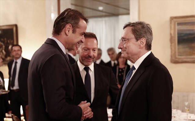 Μητσοτάκης, Ντράγκι θα συζητήσουν την πιθανή ένταξη της Ελλάδας στην QE