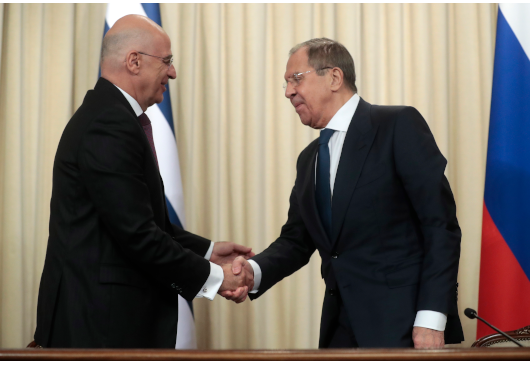 Όλα επί τάπητος στη συνάντηση Δένδια Lavrov