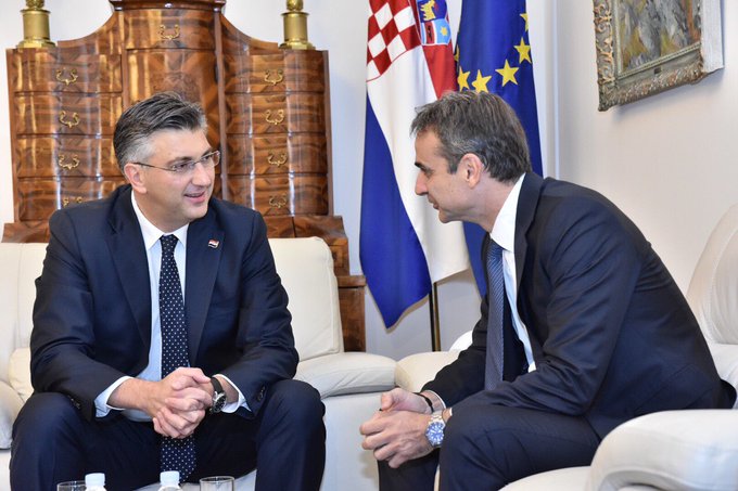 Συνάντηση Μητσοτάκη Plenkovic