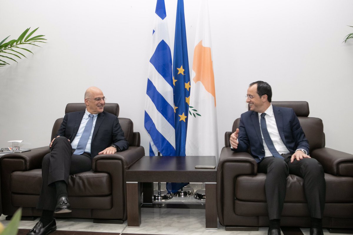 Τον πλήρη συντονισμό Ελλάδας και Κύπρου δήλωσαν Χριστοδουλίδης-Δένδιας